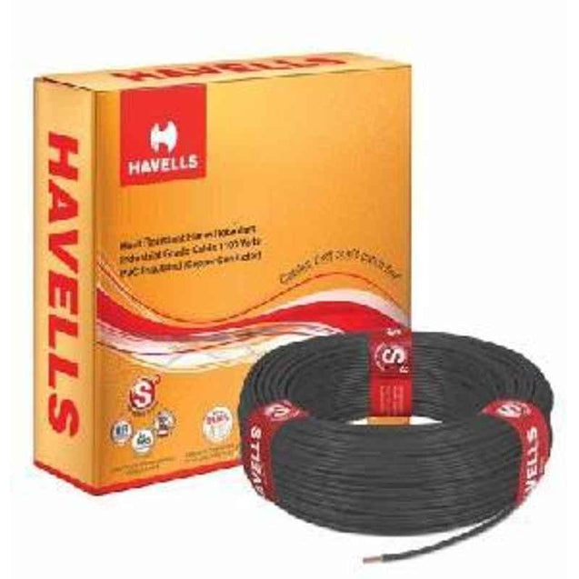 HavellsLifeLine Plus WHFFDNBLG1185 HRFR PVC Insulated Flexible Cable Single Core 185 Sq. mm - Black