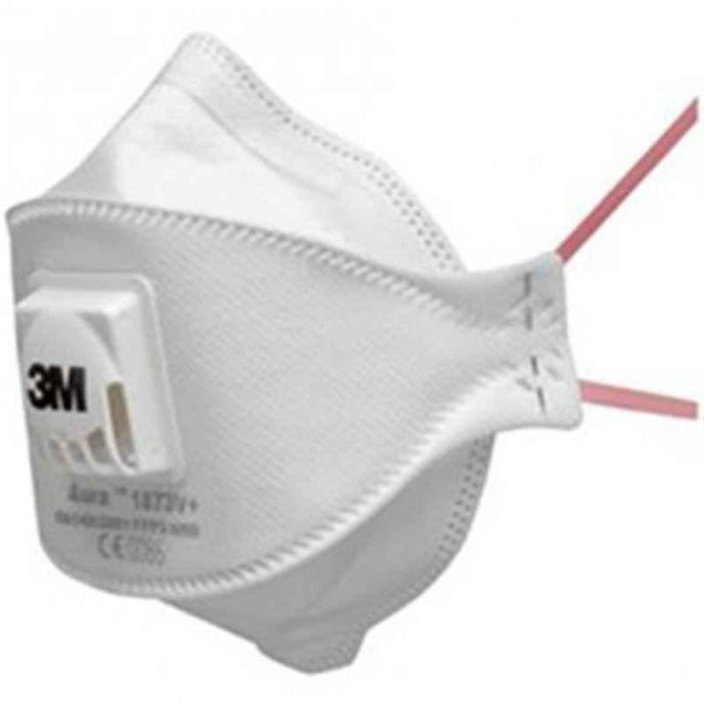 3M FFP3 Anti Particle & Radioactive White Respirator Face Mask, 9332A Plus (Pack of 20)