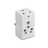 Cona Smyle 2076 Gold 6/16A 3 Pin Polycarbonate Multi Plug with Indicator (Pack of 10)