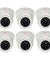 CP Plus 2.4MP White Plastic 1080P Full HD Dome Camera with Usewell Accessories, CP-VAC-D24L2-V3 (Pack of 6)
