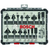 Bosch 15Pcs Mixed Router Bit Sets, 2 607 017 473