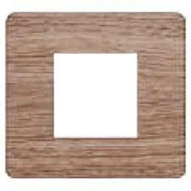 L&T Entice 12 Module Caramel Wood Plate, CB91112FP12 (Pack of 5)