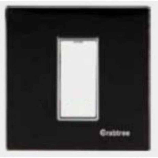 Crabtree Murano 6 Module Sparking Black Azure Modular Combined Plate, ACMPGCBV06 (Pack of 5)