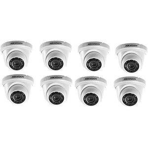 Hikvision 2MP Super Eco Mini Night Vision Dome Camera, DS-5ADOTIPECO, (8 Pieces)