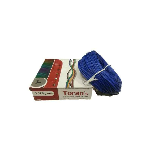 Toran 2.5 Sqmm Blue PVC Insulated Cable, Length: 90 m