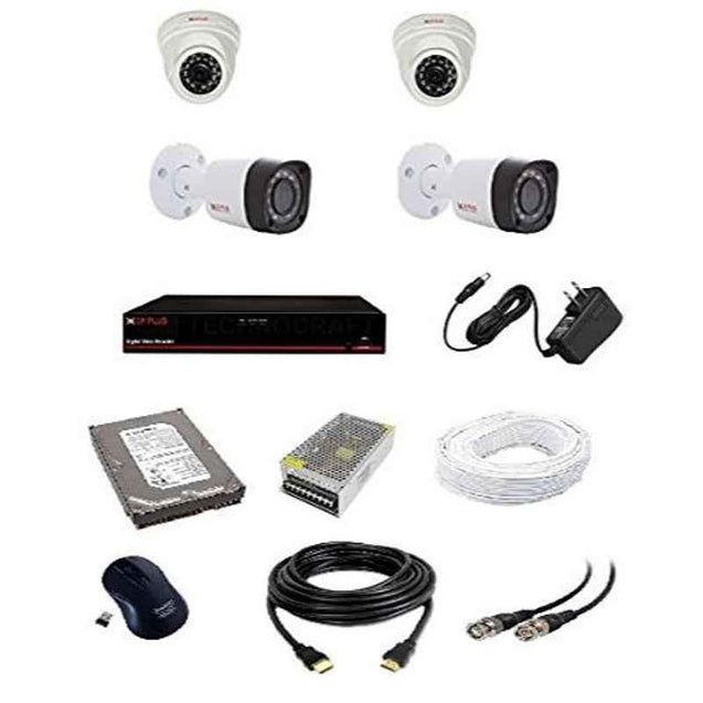 CP Plus Hd 2.4 MP 4- Channel Dvr Kit With Camera
