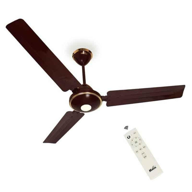 Maya Ecological 900mm Brown Decorative BLDC Ceiling Fan, 900-ECO-DECO-BROWN