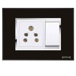 B-Five Black Mirror 6 Module Modular Plate, B-65B (Pack of 10)