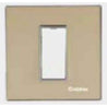 Crabtree Murano 8 Module-S Camel Gold Azure Modular Combined Plate, ACMPGOLV08 (Pack of 5)