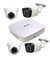 CP Plus White 2 Pcs Dome, 2 Pcs Bullet Camera & 4 Channel DVR Kit without Accessories, CP-4ChD-2IRD&2L2D