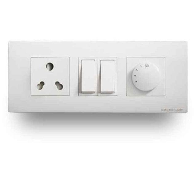 Wipro North West Convex 0.60-1A Single Phase Motor Starter Switch for 1/8HP Pump, C 12M01 A (Pack of 20)