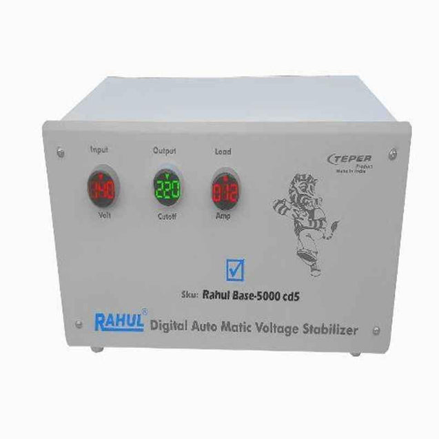 Rahul Base 5000CD5 140-280V 5kVA Single Phase Digital Automatic Voltage Stabilizer