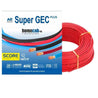 Super GEC Score 0.75 Sqmm Single Core Red FR PVC Multi Strand Ho Wiring Cable, Length: 90 m