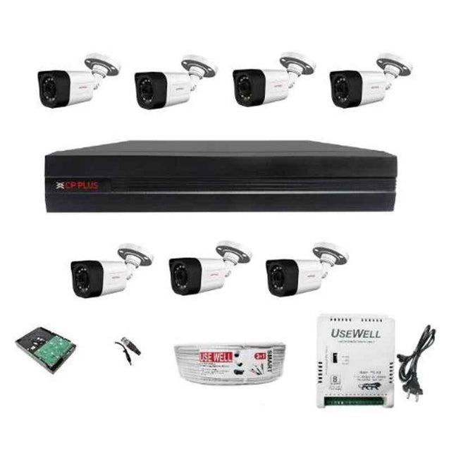 CP Plus Full Hd 5MP Camera 8 Channel Hd Dvr Combo Kit