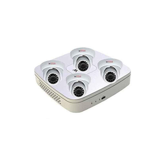 CP Plus Hdcvi 1 MP 4 Channel Dvr & 4 Dome Camera