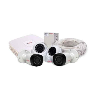 CP Plus 1MP White & Black 2 Dome & 2 Bullet Camera with 4 Channel HD Digital Video Recorder Kit