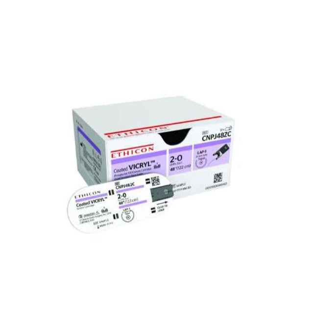 Ethicon J322H 36 Pcs 3-0 Violet Coated Vicryl Polyglactin 910 Suture Box, Size: 27 inch