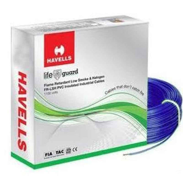 Havells Flame Retardant Low Smoke Halogen Cable Blue 90 m 4 Sq.mm
