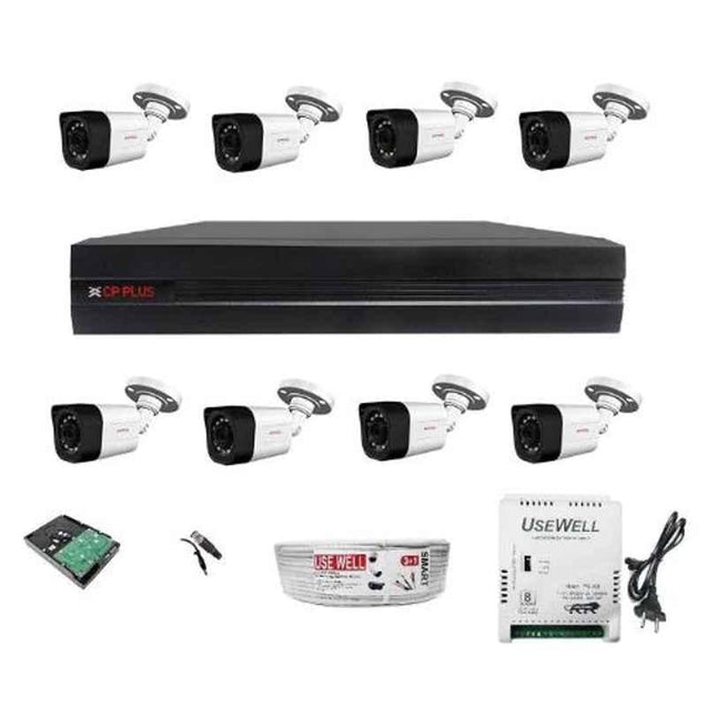 CP Plus 5MP 8 Channel Usb Cameras Combo Kit
