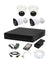 CP Plus 2.4MP 4 Pcs White & Black Camera with 4 Channel DVR Kit