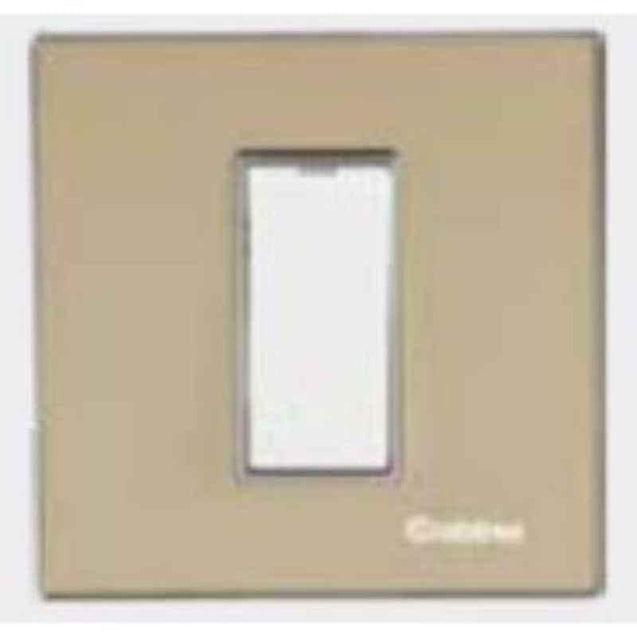 Crabtree Murano 1 Module Camel Gold Azure Modular Combined Plate, ACMPGOLV01 (Pack of 5)