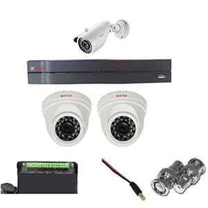CP Plus 2MP 2 Dome & Bullet White & Black Camera with 4 Channel UNI HD DVR Kit