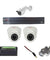 CP Plus 2MP 2 Dome & Bullet White & Black Camera with 4 Channel UNI HD DVR Kit
