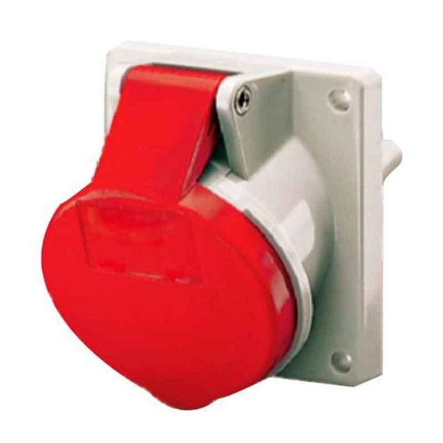 Mennekes 63A 3P 230V Panel Mounted Receptacle with 20 deg Inclination, 1147