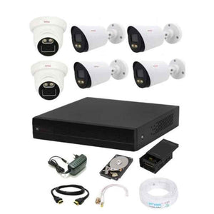CP Plus 2.4MP White & Black 2 Pcs Indoor & 4 Pcs Outdoor Camera with 8 Channel DVR & Hard Disk Kit, D24L2-S-2Pcs-07