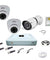 Godrej SeeThru 1080P Full HD White CCTV Camera Kit without Hard Disk, Godrej2MP2DOME1BULLET