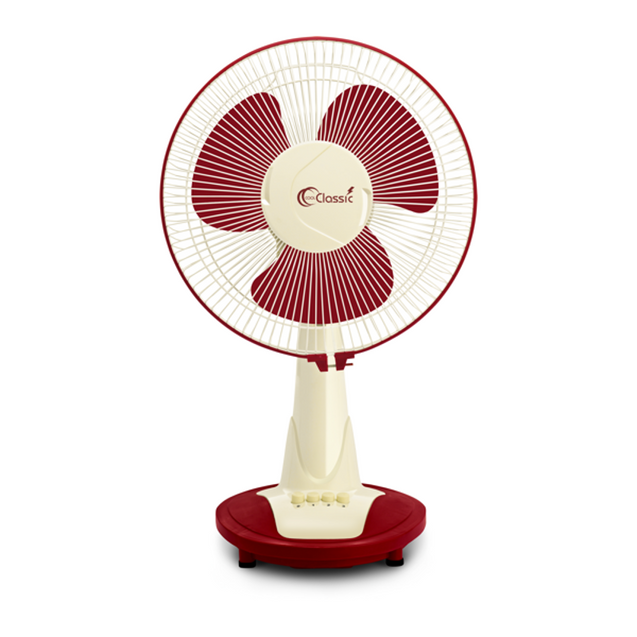 Cool Classic High Speed 90W Cherry Ivory Air Flow Table Fan, Sweep: 300 mm