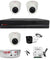 CP Plus 1MP 4 Pcs CCTV Camera combo kit 3 Pcs Dome 1 Pc Bullet 4CH DVR with All Accessories