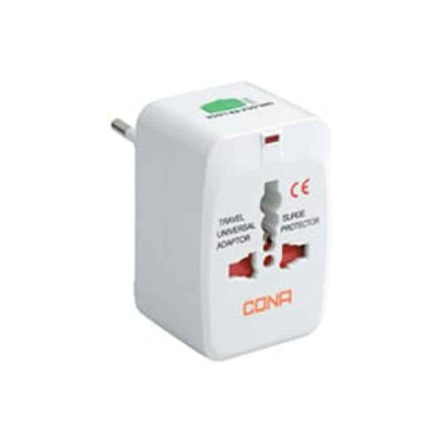 Cona Smyle 931 Polo International Polycarbonate Multi Plug Traveller Adaptor (Pack of 10)