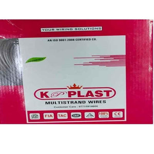K Plast 4 Sqmm Blue PVC Insulated Cable, Length: 90 m