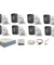 Hikvision 2MP 8 Pcs Outdoor Bullet Camera Set with 8 CH DVR, Co-Axial Cable, Power Supply, BNC & DC