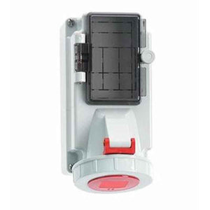 Neptune 16A 4 Pin IP67 Industrial Surface Mounting Socket Outlet with MCB Provision, 15098