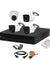 CP Plus 2.4MP White & Black 3 Pcs Bullet, 1 Pc Dome Camera & 4 Channel DVR Kit with All Accessories, 4CHDVR-3B-1D-35
